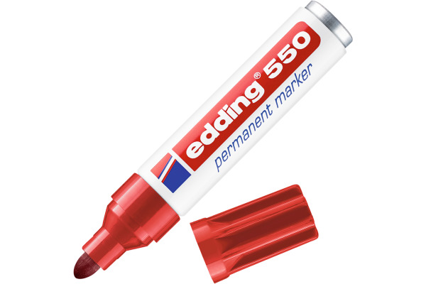 EDDING Permanent Marker 550 3-4mm 550-2 rot