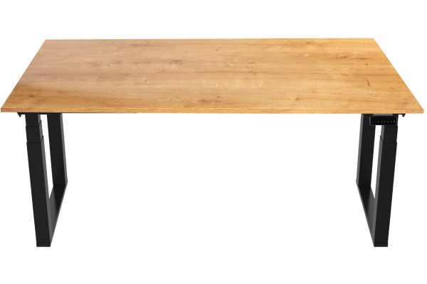 CONTINI Bürotisch ET223Q 180x80cm 109451 Eiche/schwarz