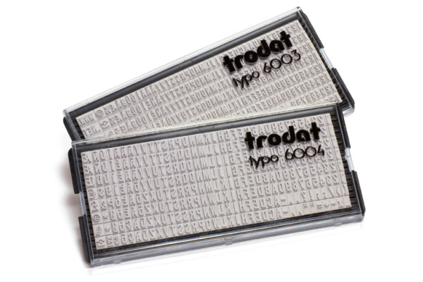 TRODAT Buchstaben Typo 6003 1 Set, 3mm