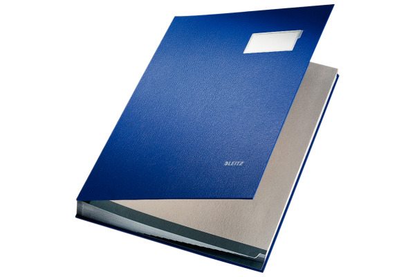 LEITZ Unterschriftsmappen A4 57000035 blau 20 Fächer