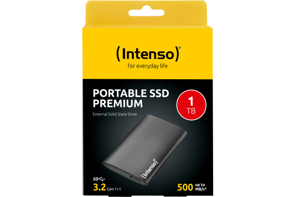 INTENSO SSD external PREMIUM, 1TB 3823461 USB 3.2, black