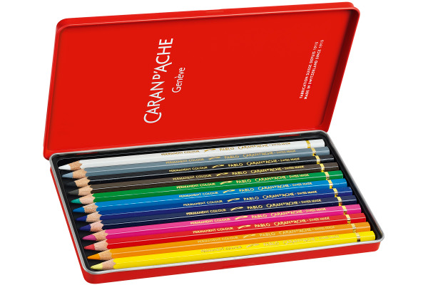 CARAN D'A Farbstifte Pablo 666.312 12 Farben