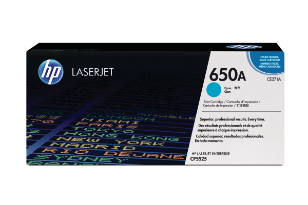 HP Toner-Modul 650A cyan CE271A Color LJ CP5520 15'000 Seiten