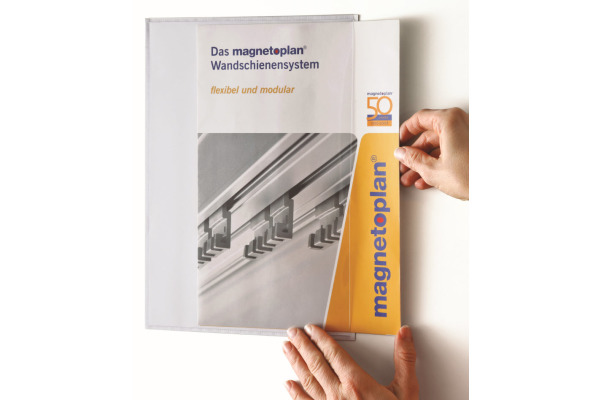 MAGNETOP. Magnetofix Sichttaschen A4 1120100 weiss quer