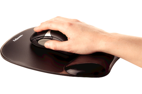 FELLOWES Mausmatte m. Handgelenkauflage 9112101 schwarz