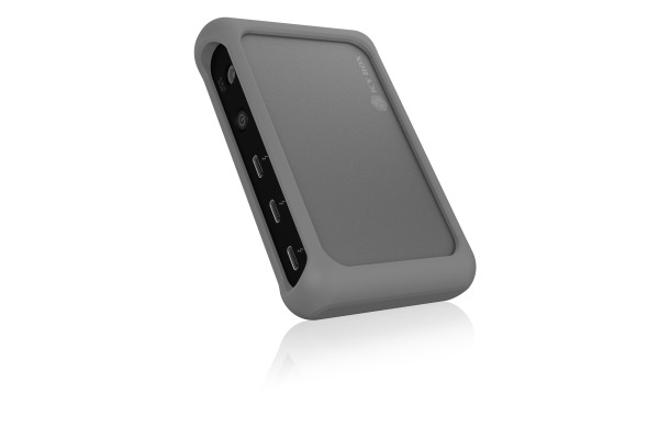 ICY BOX 4 Port Hub Thunderbolt4 Type-C IBHUB801 85W PD Silicon Alu.Black