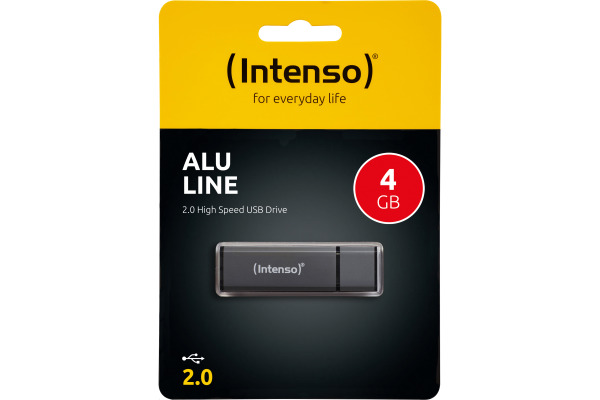 INTENSO USB-Stick Alu Line 4GB 3521451 USB 2.0 antracite
