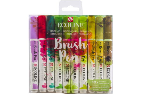 TALENS Ecoline Brush Pen Set 11509814 ass. Botanic 10 Stück