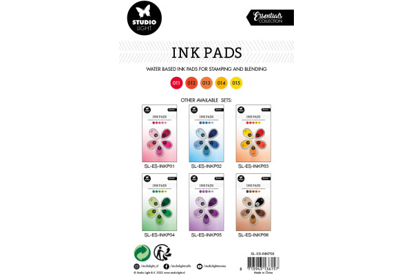 STUDIO LI Stempelkissen 21.5x13x2.1cm INKP03 gelbtöne