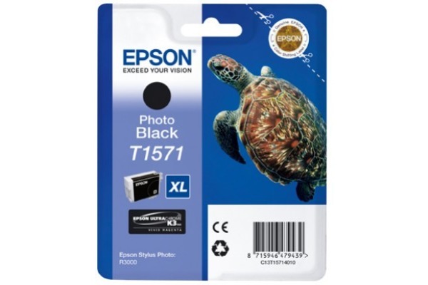 EPSON Tintenpatrone photo schwarz T157140 Stylus Photo R3000 26ml