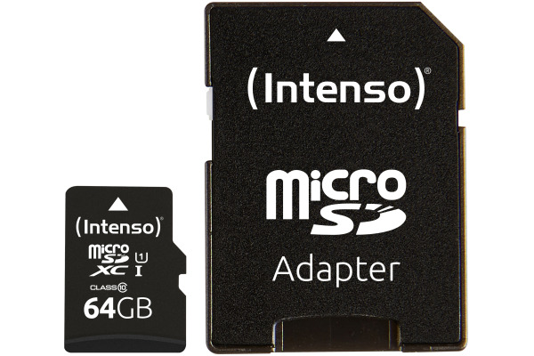 INTENSO Micro SDXC Card PREMIUM 5x64GB 3423595 incl. SD Adapter