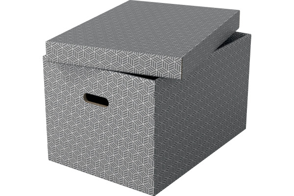 ESSELTE Aufbewahrungsboxen Home L 628287 grau 510x355x305mm 3 Stück