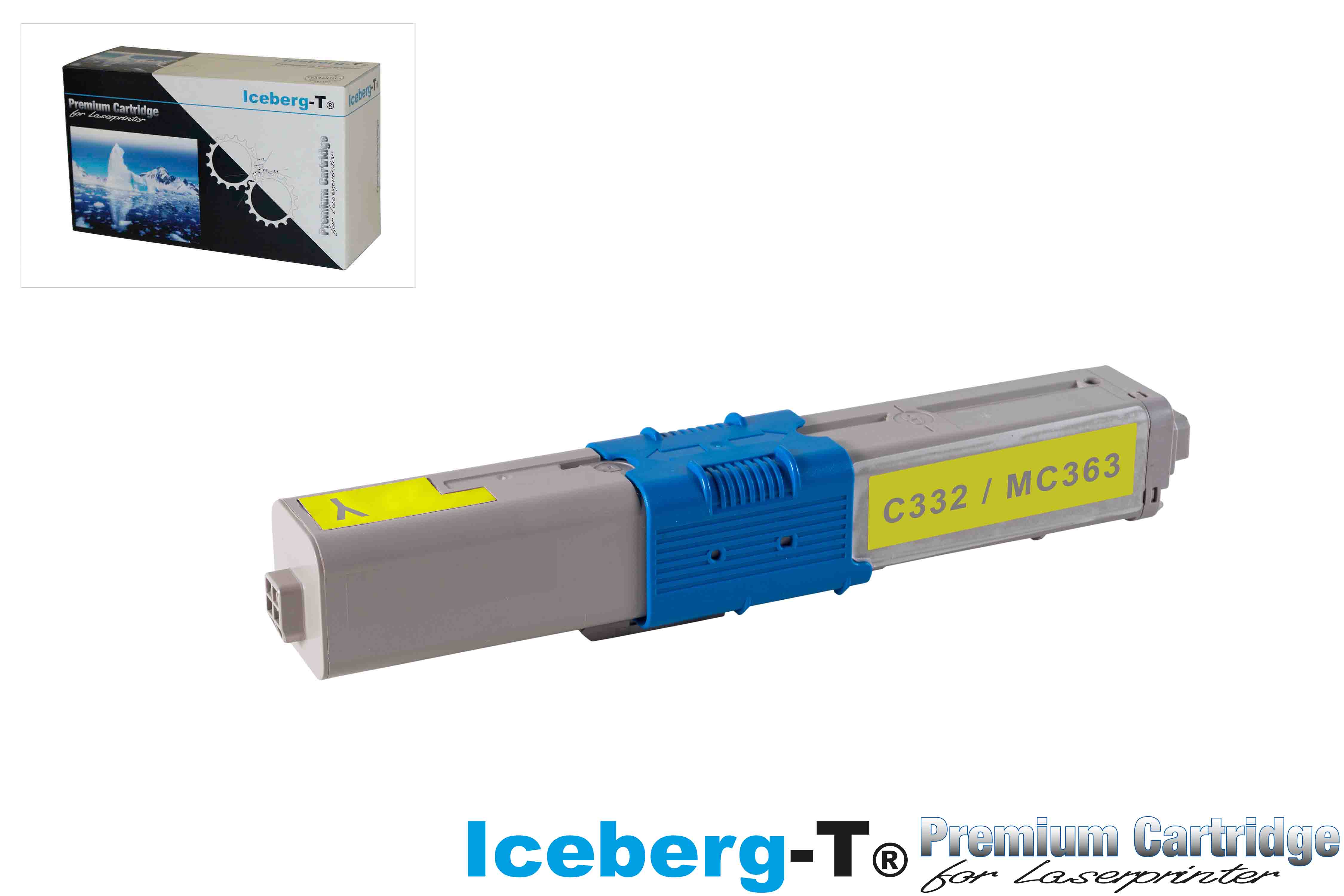 Iceberg-T Toner OKI C332DN/ MC363DN 3'000 Seiten, yellow