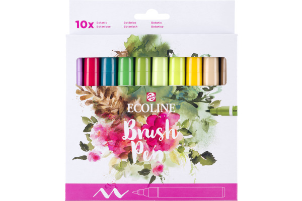TALENS Ecoline Brush Pen Set 11509814 ass. Botanic 10 Stück