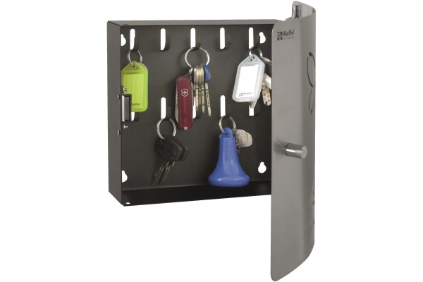 RIEFFEL Schlüsselkasten A13358 silber 10 Schlüssel