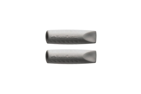 FABER-CA. Aufsteckradierer GRIP 2001 187000 grau, 10x10x40mm 2 Stück