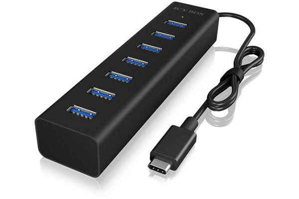 ICY BOX USB-C to 7 Port USB-A Hub IBHUB1700 USB 3.2 G1