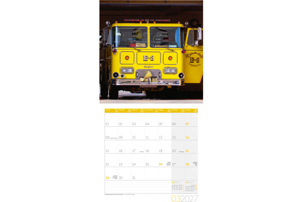 ACKERMANN Bildkalender 2027 4717 Feuerwehr ML 30x30cm