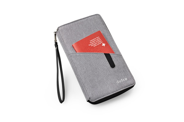 DUFCO Reisemappe mit Powerbank 48-2006.0 4000 mAH, grau