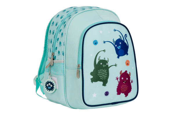 ALLC Rucksack mit Isofach Monster BPMOBU36 hellblau 27x32x19cm
