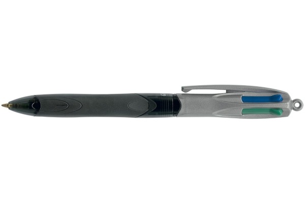 BIC Kugelschreiber 4 Colours 0.4mm 526283 mit Clip, GRIP PRO