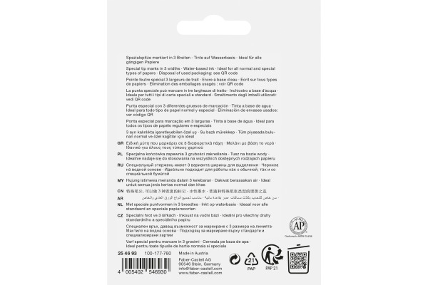 FABER-CA. Textmarker TL 46 Glassy 254693 Superfluor 4 Stück