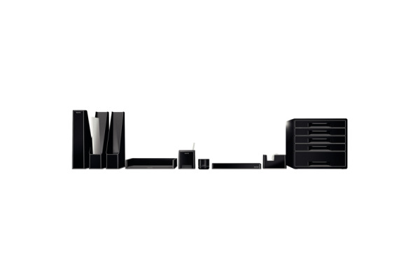 LEITZ Klebebandabroller Duo Color 53640095 schwarz 19mmx33m