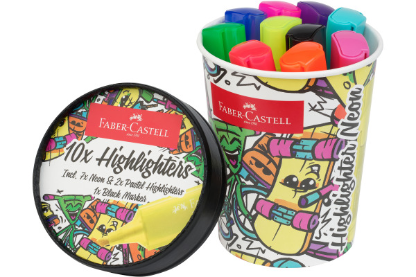 FABER-CA. Leuchtstift Icecream cup 1-5mm 254695 Superfluorescent 10 Stück