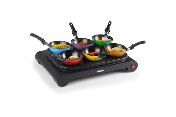 TRISTAR Wok-Set, 6 Personen BP-2827 1000 W