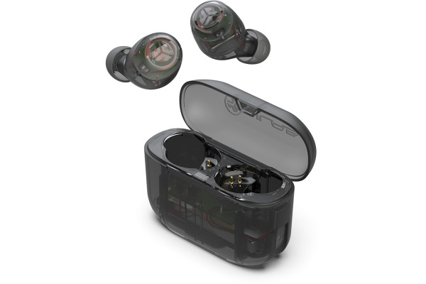 JLAB Go Pop+ Earbuds IEUEBGAIR True Wireless, Clear