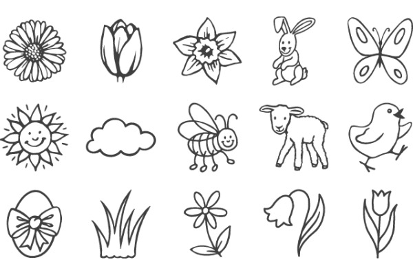 HEYDA Stempel-Dose Frühling 204888484 15 Stück