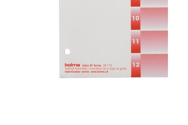 KOLMA Register KolmaFlex A4 18.112.03 grau 1-12