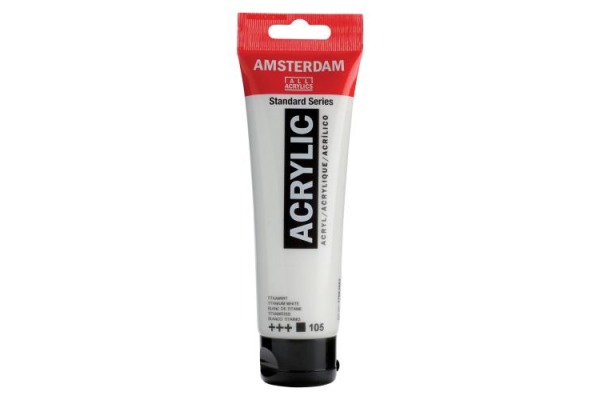 AMSTERDAM Acrylfarbe 120ml 17091052 titanweiss 105