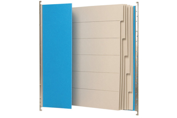 BIELLA Register-Hängemappe A4 27143105U blau 6 Fächer 32x25cm
