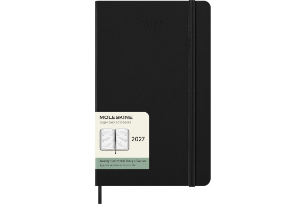 MOLESKINE Agenda Classic Large 2027 DHB12WH3Y 1W/2S schwarz HC 13x21cm