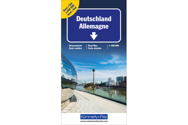 KÜMMERLY Strassenkarte 259300442 Deutschland Nord&Süd 1:500'000