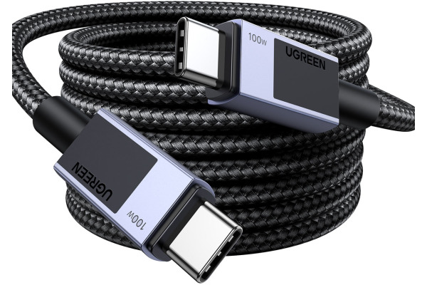 UGREEN Cable USB-C to USB-C, 100W 35985 PD,0.5m,Fast Charging,Gray