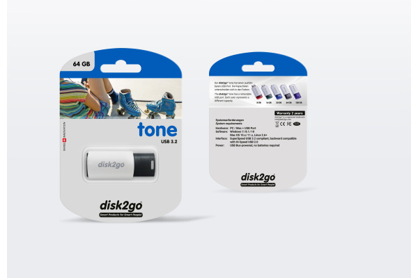 DISK2GO USB-Stick tone 3.0 64GB 30006106 USB 3.0