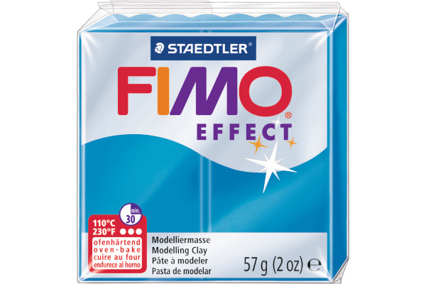 FIMO Knete Effect 57g 8020-374 translucent blau