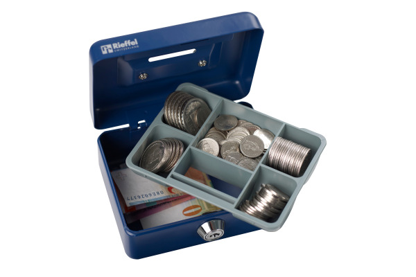 RIEFFEL Geldkassette KIKA A15470 12,5x6x9,5cm blau