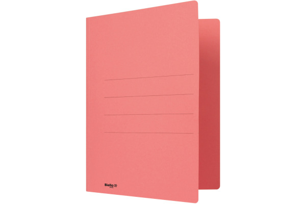 BIELLA Einlagemappe m. Heftzunge A4 25040345U rot 240g 50 Stück