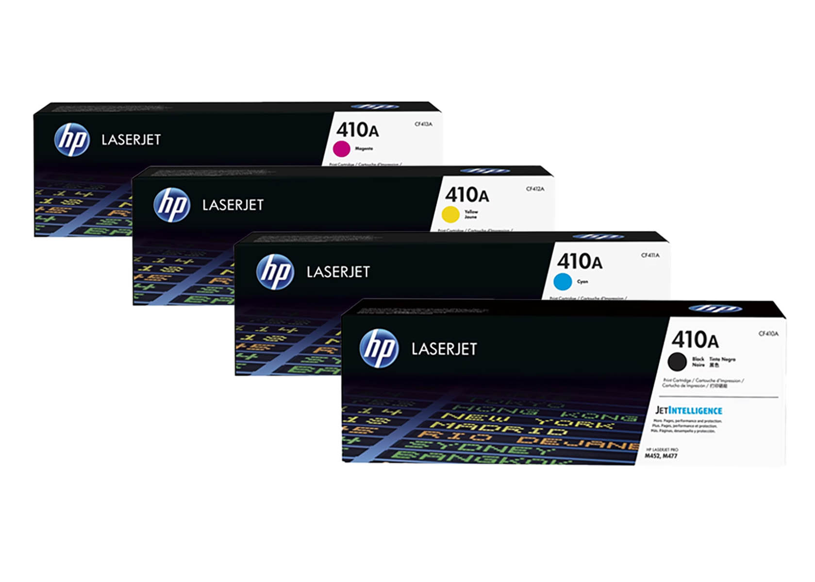 Original HP 410A / CF410A SET Multipack / Set mit allen vier Farben