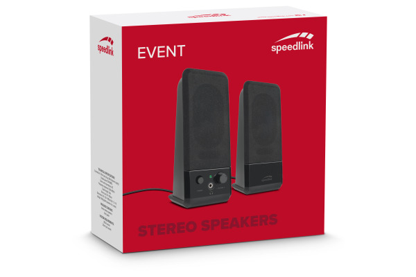 SPEEDLINK USB PC Stereo Speaker SL8004BK Event