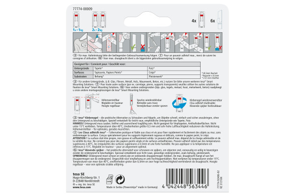 TESA Klebenagel 4x1 kg 777740000 Tapete, Putz