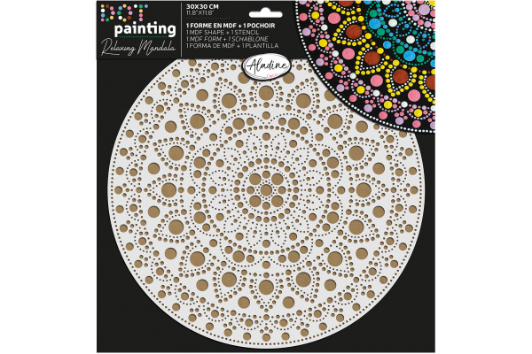ALADINE Dot painting Punktmalerei 85507 Form & Schablone 30cm