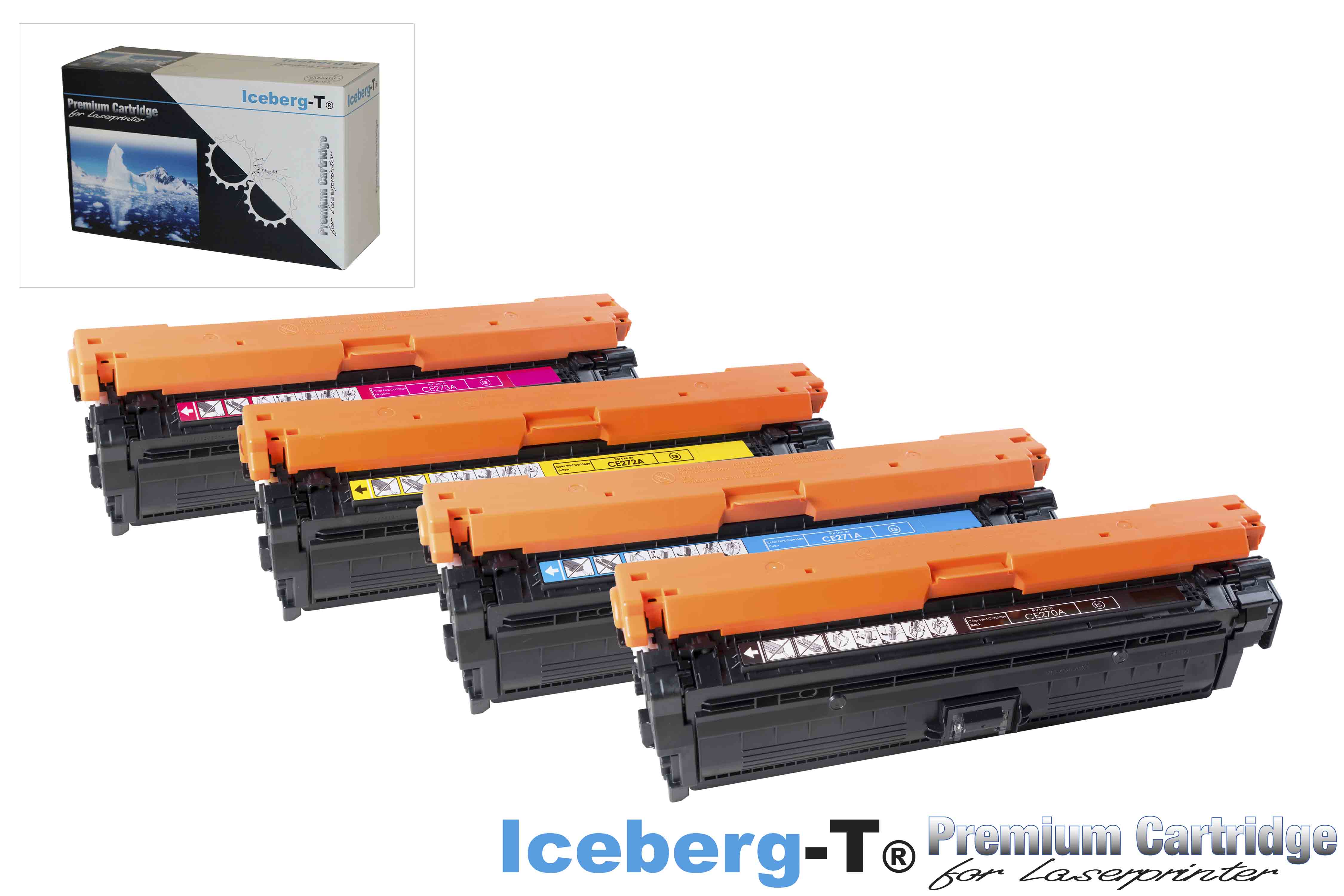Iceberg-T Toner SET CE270A / 650A Set mit allen vier Farben