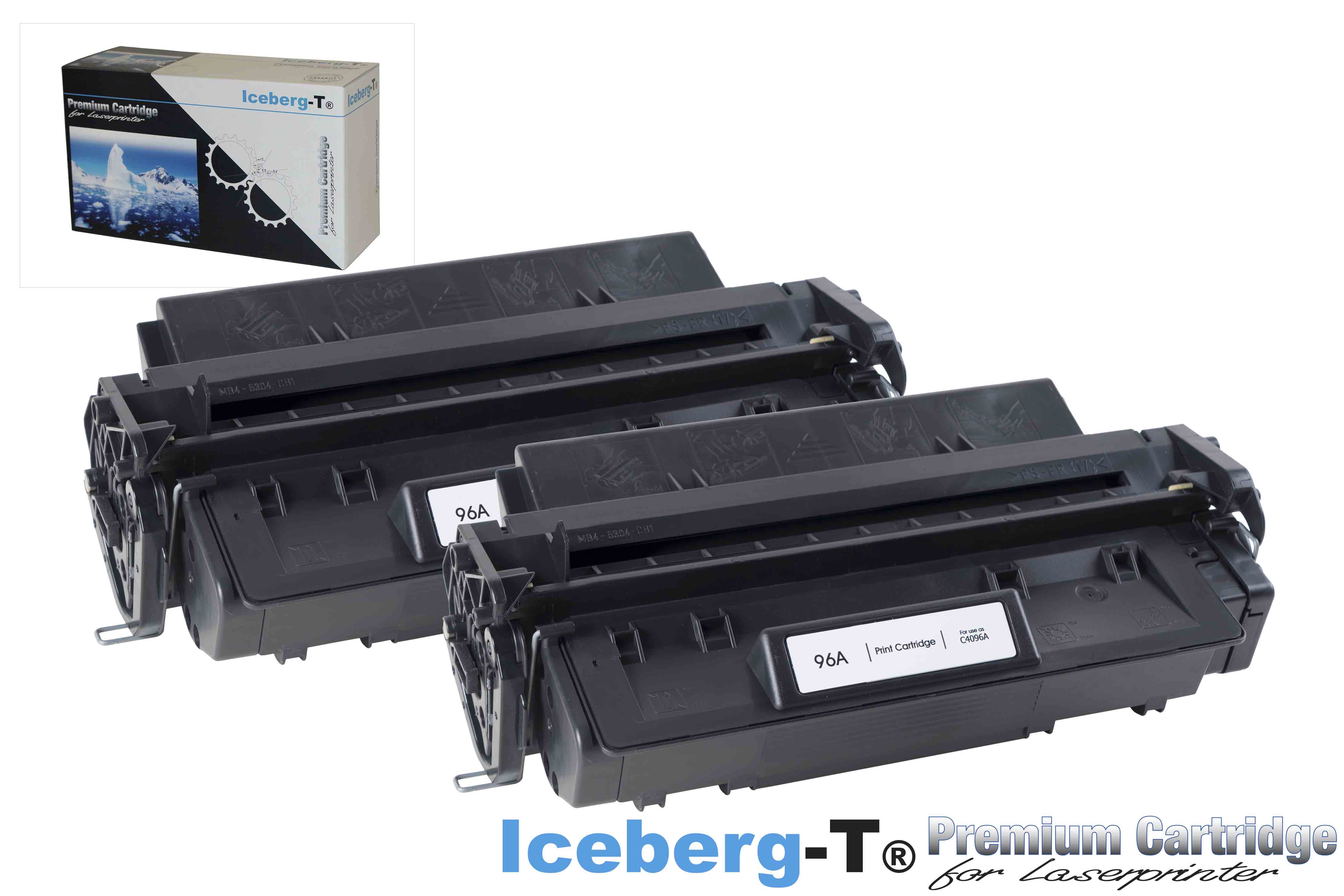 Iceberg-T Toner C4096A DuoPack 2 Stück à 5'000 Seiten, schwarz