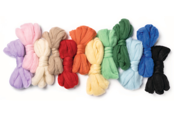 FOLIA Filzrolle Regenbogen 350g 52309 Rainbow