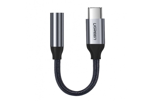 UGREEN USB-C to 3.5mm headphone 30632 jack adapter 10cm, Grey