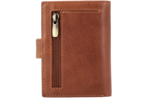 VALENTA Card Wallet Leather 588584 Luxe Cognac